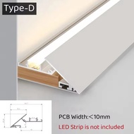 Surface Mounte LED Aluminum Profile Upglow Wall Washing Gypsum Linear Lamp PC Diffuser Channel Ceili