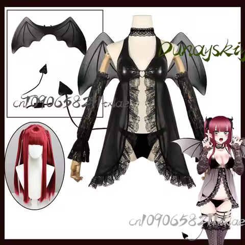 My Dress-Up Darling Marin Kitagawa Succubus Cosplay Devil Costume with Horns Tail Halloween/Summer A