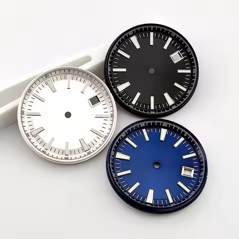 33mm Men's watch dial Green luminous dial watch Replacement accessories suitable for Miyota 8215 Aut