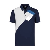 Emporio ARMANI ARMANI EA7 Mens Geometric Print Short Sleeve Sports Golf Polo Shirt