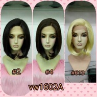 Front Lace Wig Lace Korea/ Wig Bob Short/ Wig Pendek/ Wig Rambut Asli/