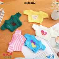 DEALSHOP Doll Clothes, Yellow Duck Plush Doll Doll Sweater, Kawaii Cardigan Letter 25/30cm Doll Cott