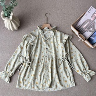 SYIFA Women's Blouse Top Yoryu Raffle Strap - Modern Women's Blouse with Adjustable Side Straps