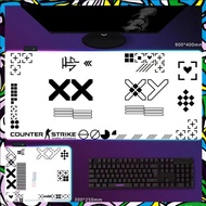 CS2 CS: GO Printstream แผ่นรองเมาส์เกมมิ่ง RGB Light แผ่นรองเมาส์ CS2