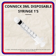CONNECX DISPOSABLE SYRINGE LUER LOCK 3ML (1 PCS)