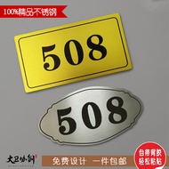 ♡ホ❤House number❤Metallic Gold Customized House Address / House Signage (COD)Stainless steel door pla