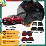 Toyota Vios 2023-2025 5D Carpet Car Mat Floor Mat OEM Carpet Car Floormat