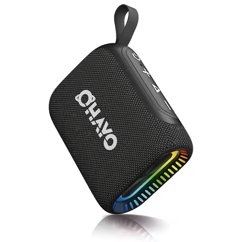 OHAYO Bluetooth Speaker Small Music Box Bluetooth 5.3 with RGB Light, Outdoor Portable Speaker with 