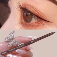MKNK Eyeliner Water Proof Sweatproof Not Easy To Smudge Lying Silkworm Automatic Eyeliner Lasting Eyeliner Perfect
