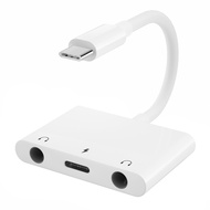 อะแดปเตอร์ Lightning/Type C To 3.5 Aux Audio USB อ่านการ์ดรองรับ PD Fast Charging อะแดปเตอร์สายแปลง 