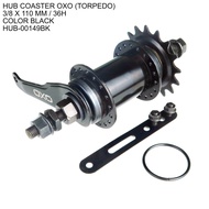 Freehub Oxo Torpedo Rem Belakang Torpedo Coaster Brake 32H dan 36H Fixie BMX Gear 16T