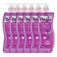 ครีมอาบน้ำ Deya Shower Gel Q10 Hydrolize Collagen Green Tea 1000 ml. (6 ขวด)