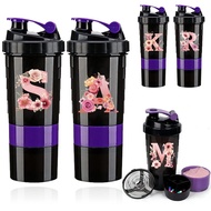 500 Gym Shaker Bottle ML - Shaker Drinking Water Bottle BPA-Free Whey Protein Bottle
