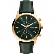 Fossil Men's Quartz Leather Three-Hand Watch Stainless Steel Case/Scratch-Resistant Glass FS5437/FS5