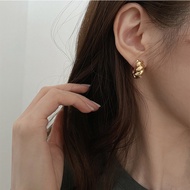 Retro twist metal earrings earrings female Korean earrings