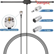 BALLYKA FM Dipole Aerial, 75Ohm Universal Radio Antenna, Portable Plug Play Stereo Aerial Connector 
