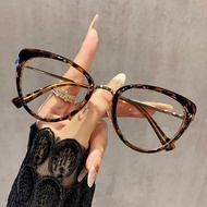 Retro Cat Eye Glasses Metal Frame Eyeglasses for Women Computer Eyeglasses Students
