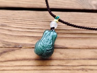 親翠 天然翡翠 1010C 百事來財 冰老藍水圓滾小白菜調整式繩