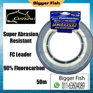Castking FC Leader | 90% Fluorocarbon Leader | 50m | Shock Leader | Fishing Line | Leader Line | Tal