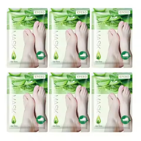 6packs Exfoliating Foot Mask Feet Peeling Mask Spa Socks Smooth Dead Skin Remover Moisturizing Foot 
