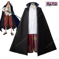Shanks Cosplay Anime One Piece Cosplay Costumes Wig Cloak Men Women Halloween Carnival Comic Party