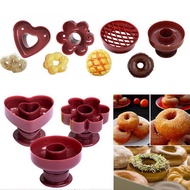 Donut Maker Cutter Cake Mold Flower Heart Shape Fudge Cake Bread Dessert Bakery Mould Jelly Mold Chocolate Mold Baking Tools