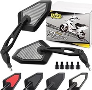 Area1 Universal Scooter Rear View Mirror Pair E-Approved M8/M10 Right and Left Thread for e.g. Race 