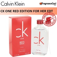 Calvin Klein cK One Red Edition for Her EDT for Women (100ml) Eau de Toilette [Brand New 100% Authentic Perfume/Fragrance]