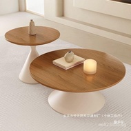 Minimalist Tea Table Simple Internet Celebrity Small Household Wabi-Sabi Style Cream Living Room Rou