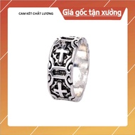 Unisex ring Chrome Heart cros silver plated 925.h