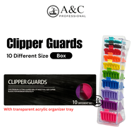 10pcs Hair Clipper Guard Attachment Cutting Guide Limit Comb Guide Colorful Clipper Spacing Comb Dif
