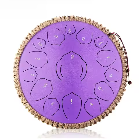 Starway 14 Inch 15 Note Sound Therapy Chakra Steel Tongue Drum Music Instrument Handpan Drum