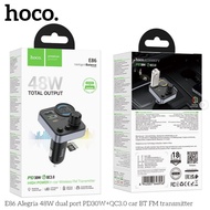 HOCO E86 FM Transmitter Dual USB Charger Transmitter Hands-free Bluetooth Car Kit Aux Modulator Car 