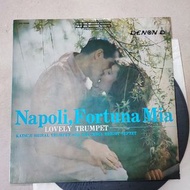 日本天龍 黑膠唱片 Napoli , Fortuna Mia lovely trumpet lp /  黑㬵唱片 Vinyl  LP .. 12吋黑膠  Denon made in Japan 早期試音天碟#市面極罕有