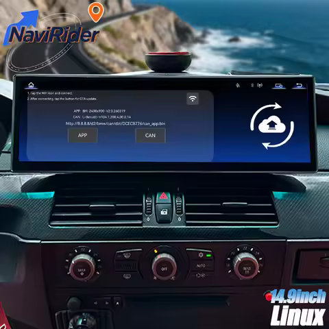 14.9" Linux Screen Navigation For BMW 3 Series E90 E92 E60 E61 07-13 CIC NBT Stereo Wireless CarPlay