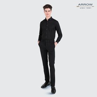ARROW BLACK Shirt เสื้อเชิ้ต ARROW  แขนยาว  ทรง COMFORT  สีดำ  รุ่น MACC775