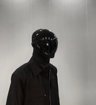 Cyberpunk Mũ Bảo Hiểm Cosplay Dreadlocks Mát Mặt Nạ Với Ánh Sáng LED Shinobi Samurai Mặt Nạ Bện Gián