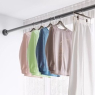 Perforation-free Retractable Shower Curtain Rod Clothes Rod Shrink Curtain Rod Balcony Stainless Steel Hanger Bathroom Universal Type Perforation-Free Retractable Shower Curtain Rod Clothes Rod Shrink Curtain Rod Balcony Stainless Steel Hanger Cool Hanger