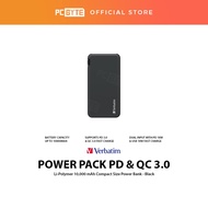 Verbatim Power Pack PD&QC 3.0 10,000mAh Power Bank - Black PCByte