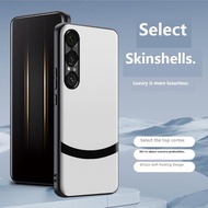 For Sony Xperia 1V XQ-DQ72 Phone Case Waistline Stitching Solid Color Business Light Luxury Simple S