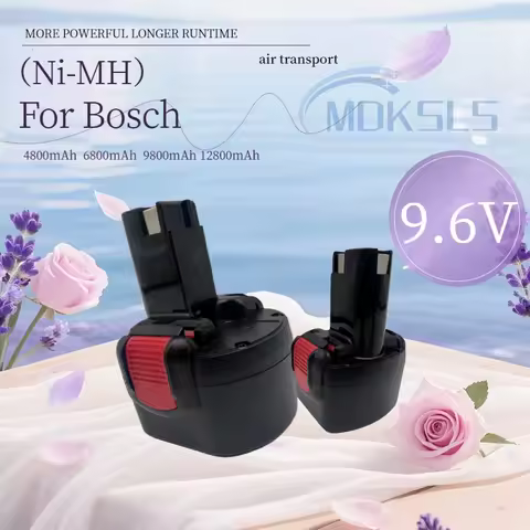 9.6V 12800mAh Battery Replacement For Bosch BAT048 BAT100 BAT119 2607335272 2607335461 GSR 9.6VE-2 P