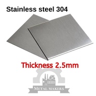 Stainless steel 304 plate 2.5MM UNPOLISHED