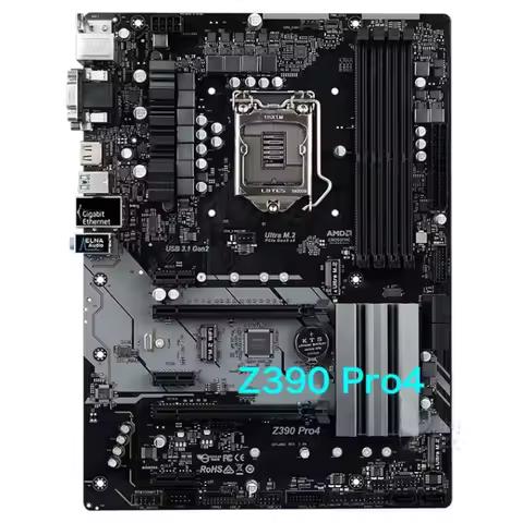 For Asrock Z390 Pro4 Motherboard 64GB LGA 1151 DDR4 ATX Mainboard 100% Tested OK Fully Work Free Shi