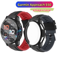 Garmin Approach S50 strap Silicone strap Sports wristband for Garmin Approach S50 case Screen protec