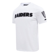 Las Vegas Raiders Pro Standard Classic Chenille T-shirt - White Printed Design Style 2025 Summer New