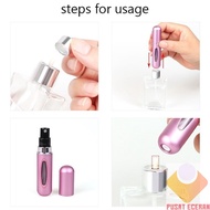5ml mini perfume bottle, 5 ml refill perfume bottle, mini aluminum perfume bottle, mini perfume refi