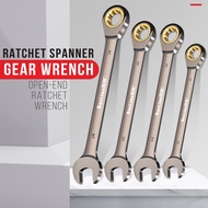 TAHAN LASAK - SPANAR REPAIR MOTOR KERETA 8MM - 17MM Ratchet Spanner Gear Wrench Hand Tools Combinati