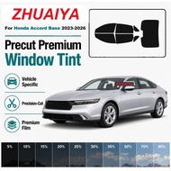 Premium Precut Nano Ceramic Tint For Honda Accord Base 2023-2026 2Mil UV99% IR99% 5-Year Warranty