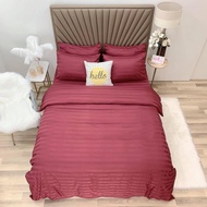 Bộ chăn ga gối Cotton 3F 4 món gồm vỏ chăn lồng ruột ga chun bọc nệm đôi vỏ gối nằm
