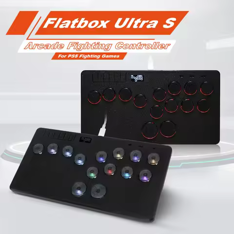 Flatbox Ultra S Hitbox Stickless Arcade Stick For Ps5/Ps4/PC Gmaepad Controller Gmae Stick For Ninte